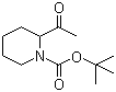 structure of CAS# 201991-24-4, 2-Acetyl-1-piperidinecarboxylic acid tert-butyl ester