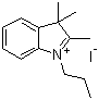 2,3,3-Trimethyl-1-propyl-3H-indolium iodide molecular structure (CAS 20205-29-2)