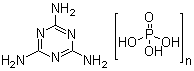 structure of CAS# 20208-95-1, Melamine polyphosphate;1,3,5-Triazine-2,4,6-triamine polyphosphate