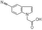 5-Cyanoindole-1-acetic acid molecular structure (CAS 202124-67-2)