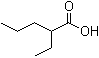 structure of CAS# 20225-24-5, 2-Ethylpentanoic acid;2-Ethylvaleric acid; 3-Hexanecarboxylic acid; alpha-Ethylvaleric acid