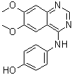 结构式 CAS# 202475-60-3, 4-(4'-羟基苯基)氨基-6,7-二甲氧基喹唑啉