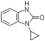结构式 CAS# 202859-73-2, 1-环丙基-1,3-二氢-2H-苯并咪唑-2-酮
