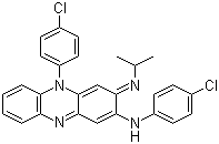 structure of CAS# 2030-63-9, Clofazimine;N,5-Bis(4-chlorophenyl)-3,5-dihydro-3-(isopropylimino)phenazin-2-amine