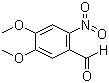 structure of CAS# 20357-25-9, 6-Nitroveratraldehyde ;2-Nitro-4,5-dimethoxybenzaldehyde; 3,4-Dimethoxy-6-nitrobenzaldehyde