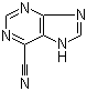 structure of CAS# 2036-13-7, 6-Cyanopurine;1H-Purine-6-carbonitrile