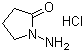structure of CAS# 20386-22-5, 1-Aminopyrrolidin-2-one hydrochloride