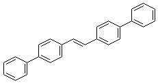 structure of CAS# 2039-68-1, 4,4'-Diphenylstilbene;4-(2-[1,1'-Biphenyl]-4-ylethenyl)-1,1'-biphenyl; 1,2-Bis(4-biphenylyl)ethylene; 1,2-Bis(4-diphenylyl)ethylene; 1,2-Bis(p-biphenylyl)ethylene; BBE; DPS; DPS (fluor); NSC 24862; p,p'-Diphenylstilbene