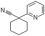 structure of CAS# 204067-32-3, 1-(2-Pyridinyl)cyclohexanecarbonitrile