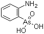 structure of CAS# 2045-00-3, 2-Aminobenzenearsonic acid;o-Arsanilic acid