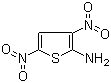 结构式 CAS# 2045-70-7, 3,5-二硝基-2-氨基噻吩