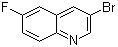 structure of CAS# 205114-16-5, 3-Bromo-6-fluoroquinoline