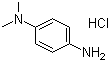 structure of CAS# 2052-46-2, N,N-Dimethyl-1,4-benzenediamine hydrochloride;N,N-Dimethyl-p-phenylenediamine monohydrochloride; p-Amino-N,N-dimethylaniline monohydrochloride