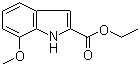 structure of CAS# 20538-12-9, Ethyl 7-methoxyindole-2-carboxylate;7-Methoxy-1H-indole-2-carboxylic acid ethyl ester