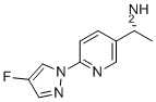 结构式 CAS# 2054317-97-2, (R)-1-(6-(4-氟-1H-吡唑-1-基)吡啶-3-基)乙烷-1-胺