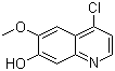 structure of CAS# 205448-31-3, 4-Chloro-6-methoxyquinolin-7-ol;4-Chloro-7-hydroxy-6-methoxyquinoline