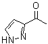 structure of CAS# 20583-33-9, 3-Acetylpyrazole;1-(1H-Pyrazol-3-yl)ethanone; 3-Acetylpyrazole; 3-Methylcarbonylpyrazole; NSC 334648