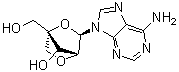structure of CAS# 206055-70-1, 9-[2,5-Anhydro-4-C-(hydroxymethyl)-alpha-L-lyxofuranosyl]-9H-purin-6-amine