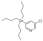 结构式 CAS# 206115-67-5, 3-氯-5-(三丁基锡烷基)吡啶