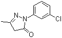structure of CAS# 20629-90-7, 1-(3'-Chlorophenyl)-3-methyl-5-pyrazolone