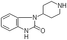 结构式 CAS# 20662-53-7, 1-(4-哌啶基)-2-苯并咪唑酮