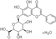 结构式 CAS# 206752-33-2, 贝加灵水合物