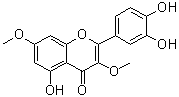 structure of CAS# 2068-02-2, 5,3',4'-Trihydroxy-3,7-dimethoxyflavone;Quercetin 3,7-di-O-methyl ether; Quercetin 3,7-dimethyl ether