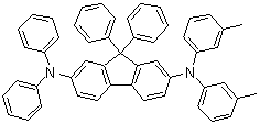 结构式 CAS# 206886-03-5, N,N-二(3-甲基苯基)-N',N',9,9-四苯基-9H-芴-2,7-二胺