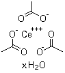 结构式 CAS# 206996-60-3, 醋酸铈 (III) 水合物
