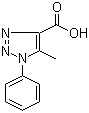 结构式 CAS# 20725-32-0, 5-甲基-1-苯基-1H-[1,2,3]三唑-4-甲酸