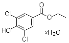 结构式 CAS# 207291-58-5, 3,5-二氯-4-羟基苯甲酸乙酯水合物