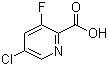 structure of CAS# 207994-08-9, 5-Chloro-3-fluoro-2-pyridinecarboxylic acid