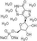 structure of CAS# 20813-76-7, 5'-Inosinic acid disodium salt octahydrate