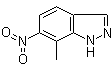 structure of CAS# 208457-81-2, 7-Methyl-6-nitro-1H-indazole