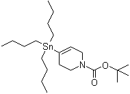 structure of CAS# 208465-07-0, 4-(Tributylstannyl)-3,6-dihydro-2H-pyridine-1-carboxylic acid tert-butyl ester;tert-Butyl 4-(tributylstannyl)-3,6-dihydropyridine-1(2H)-carboxylate