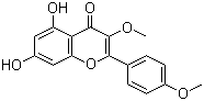 structure of CAS# 20869-95-8, Ermanin;Kaempferol 3,4'-di-O-methyl ether; Kaempferol 3,4'-dimethyl ether; NSC 31882