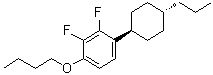 structure of CAS# 208709-55-1, 1-Butoxy-2,3-difluoro-4-(trans-4-propylcyclohexyl)benzene;3-HB(2F,2F)-O4; 3-HB(2F,3F)-O4; PCH 304FF