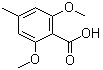 结构式 CAS# 20872-08-6, 2,6-二甲氧基-4-甲基苯甲酸