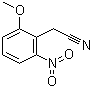 structure of CAS# 20876-27-1, (2-Methoxy-6-nitrophenyl)acetonitrile