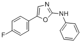 structure of CAS# 2088735-51-5, FLT3-IN-10;5-(4-fluorophenyl)-N-phenyl-1,3-oxazol-2-amine