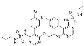 structure of CAS# 2089065-77-8, Macitentan Dimer Impurity;Macitentan Pyrimidine Dimer;O-Desbromo-pyrimidinyl O-[6-N-(N'-propyl)sulfamido-5-(4-bromophenyl)pyrimidin-4-yl] Macitentan