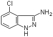 结构式 CAS# 20925-60-4, 4-氯-1H-吲唑-3-胺