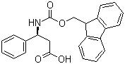 structure of CAS# 209252-15-3, Fmoc-(S)-3-Amino-3-phenylpropionic acid;(S)-N-Fmoc-3-Amino-3-phenylpropionic acid