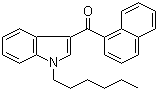 structure of CAS# 209414-08-4, (1-Hexyl-1H-indol-3-yl)-1-naphthalenylmethanone