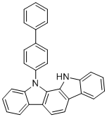 structure of CAS# 2095887-12-8, 11-([1,1'-Biphenyl]-4-yl)-11,12-dihydroindolo[2,3-a]carbazole;12-(4-phenylphenyl)-11H-indolo[2,3-a]carbazole