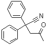 结构式 CAS# 20985-42-6, 4-氧代-2,2-二苯基戊腈