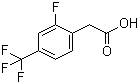 结构式 CAS# 209991-64-0, 2-氟-4-三氟甲基苯乙酸