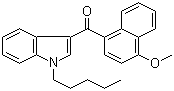 结构式 CAS# 210179-46-7, 1-戊基-3-(4-甲氧基萘甲酰基)吲哚