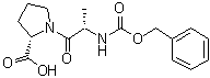 structure of CAS# 21027-01-0, N-Benzyloxycarbonyl-L-alanyl-L-proline;NSC 333444
