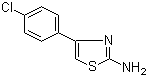 结构式 CAS# 2103-99-3, 2-氨基-4-(4-氯苯基)噻唑